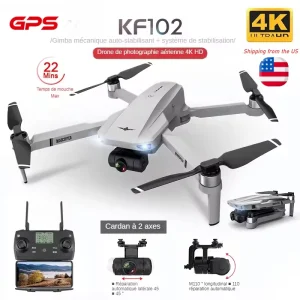 KF102 GPS Drone 4K Dual Camera with 2-Axis Gimbal Optical Flow