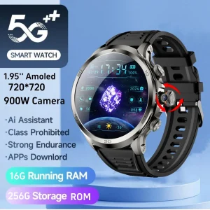 Golden Spike H19 Smartwatch 1.95inch With 190° Rotary Camera GPS WIFI Inset Sim Card Video Calling
